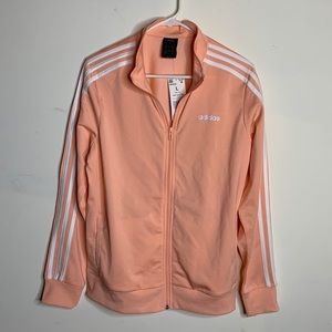 Adidas Glow Pink Multi Sport Zipper Track Top NWT Large